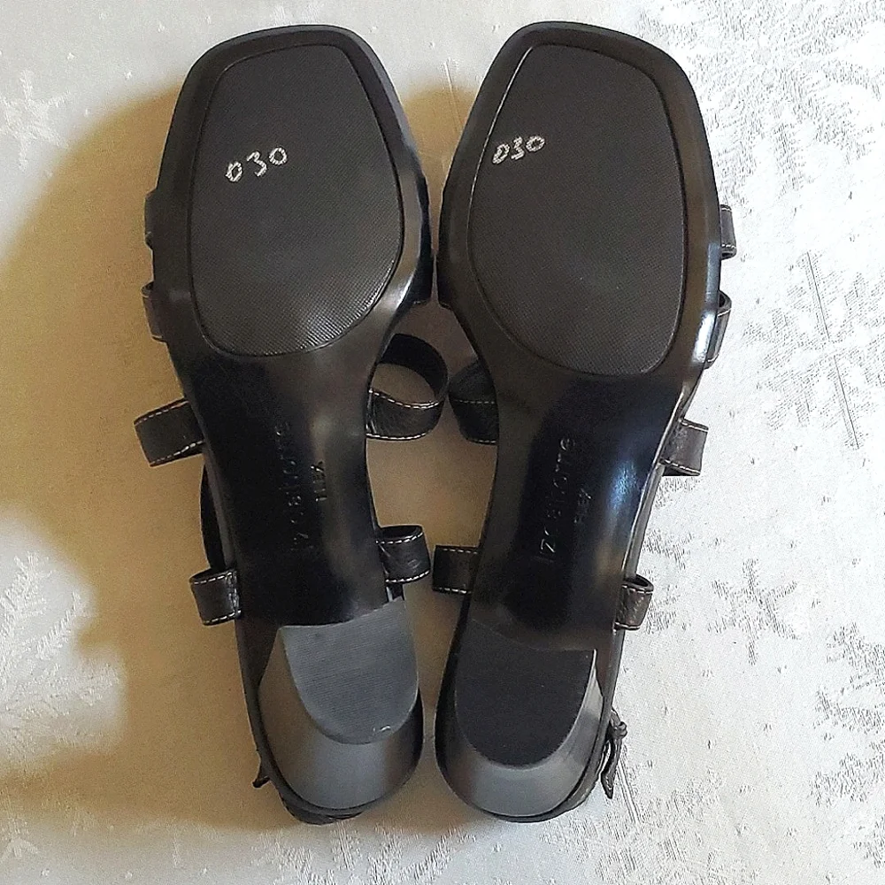 Liz Claiborne Kelly Flex Leather Upper Strappy Buckle Heels Women's Size 10M - Picture 12 of 12